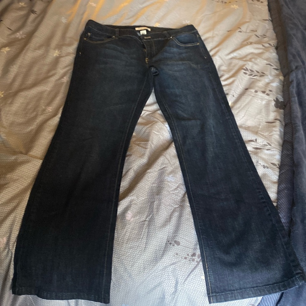 White House Black Market Dark Blue Denim Mid-Rise Bootcut Jeans Size 10R